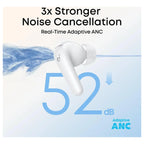 Soundcore R60i NC Wireless Earbuds Adaptive Noise Cancelling Hi-Res Audio With LDAC White