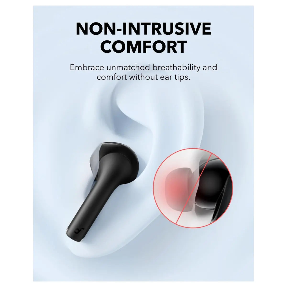 Soundcore K20i By Anker Semi-in-Ear Earbuds, Bluetooth Wireless, 36H Playtime, Fast Charge, Black