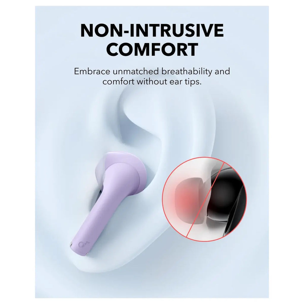 Soundcore K20i by Anker Semi-in-Ear Earbuds, Bluetooth Wireless, 36H Playtime, Fast Charge, ENC 2-Mic Clear Calls, IPX5, Purple