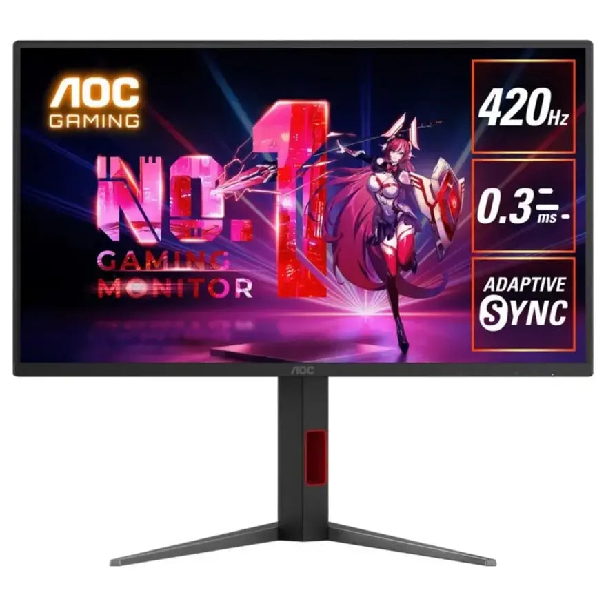 AOC 25G4K Gaming Monitor 25-inch 1920 x 1080 FHD 420Hz IPS Adaptive-Sync 0.3ms Black