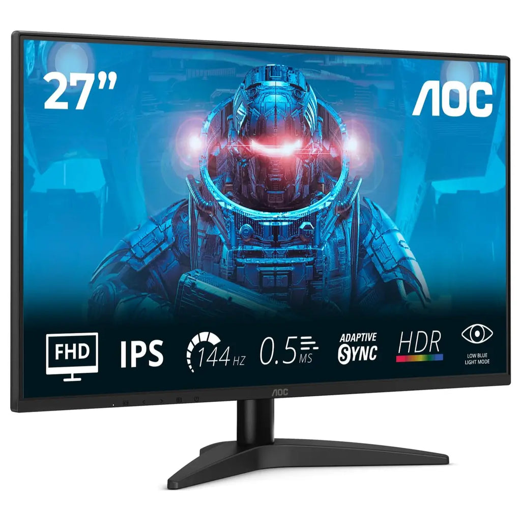 AOC 27B36X Monitor 27' FHD IPS 144Hz 0.5ms MPRT HDR10 Adaptive Sync Black