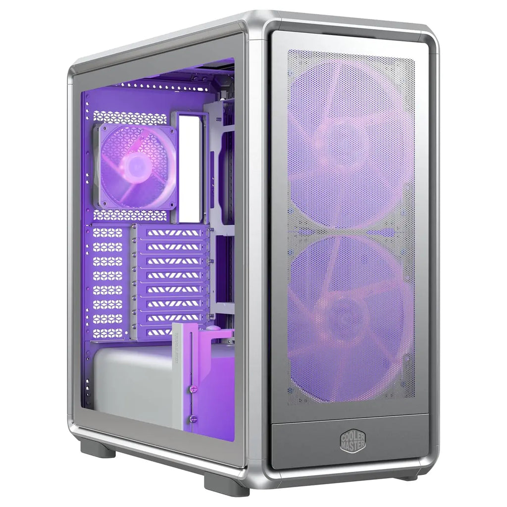 Cooler Master MasterFrame 600 Mesh Mid-Tower Chassis, Open-Frame, ATX To E-ATX, Triple 360mm Radiator Support, Tempered Glass, USB 3.2 Type-C