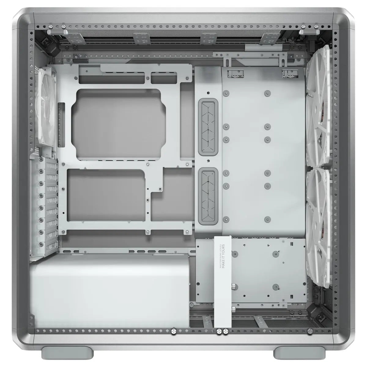 Cooler Master MasterFrame 600 Mesh Mid-Tower Chassis, Open-Frame, ATX To E-ATX, Triple 360mm Radiator Support, Tempered Glass, USB 3.2 Type-C