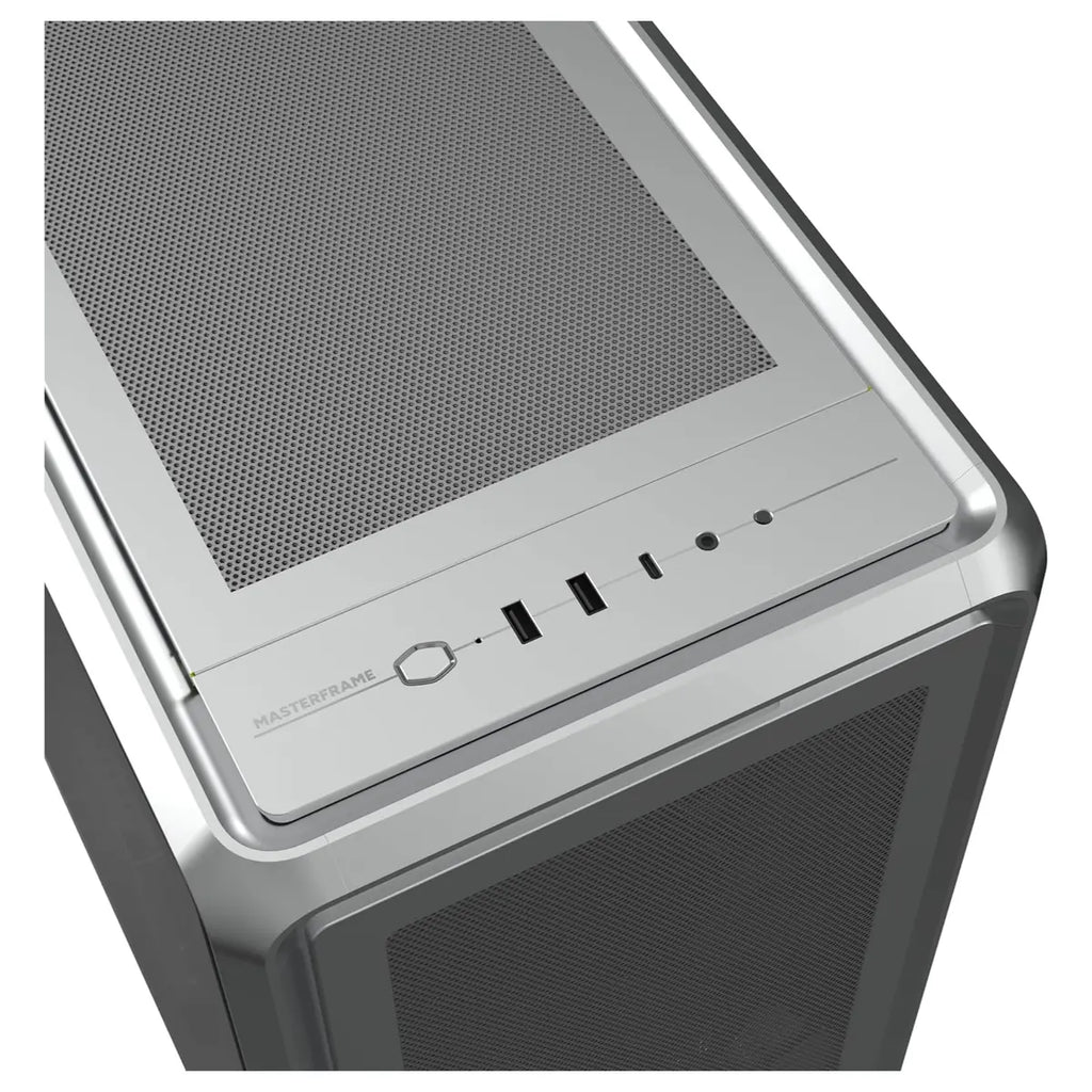 Cooler Master MasterFrame 600 Mesh Mid-Tower Chassis, Open-Frame, ATX To E-ATX, Triple 360mm Radiator Support, Tempered Glass, USB 3.2 Type-C