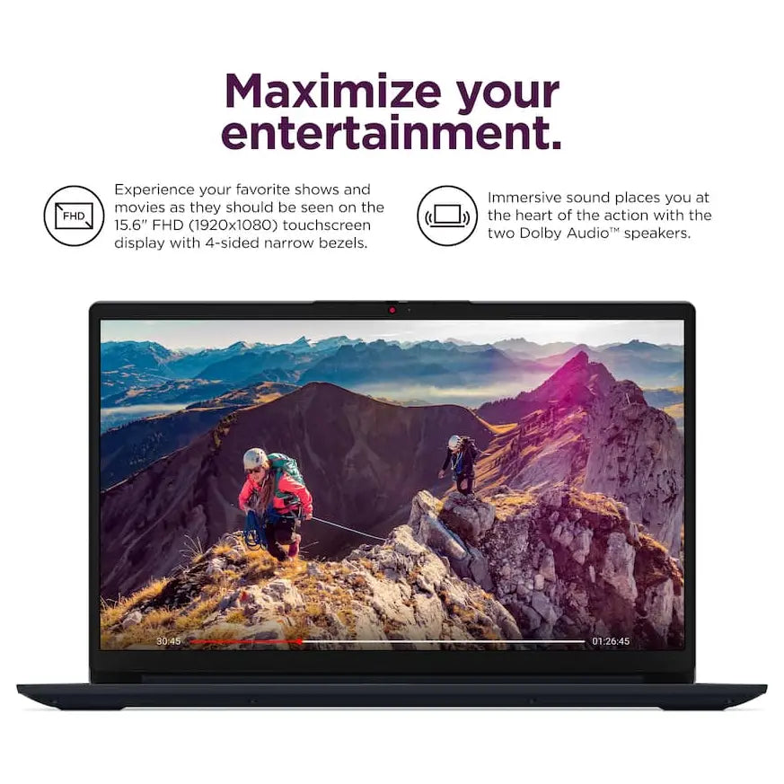 Lenovo IdeaPad 1 Laptop Intel Core i5-1335U 8GB RAM 256GB SSD 15.6' FHD Touch Windows 11 Home Abyss Blue 83B40006US