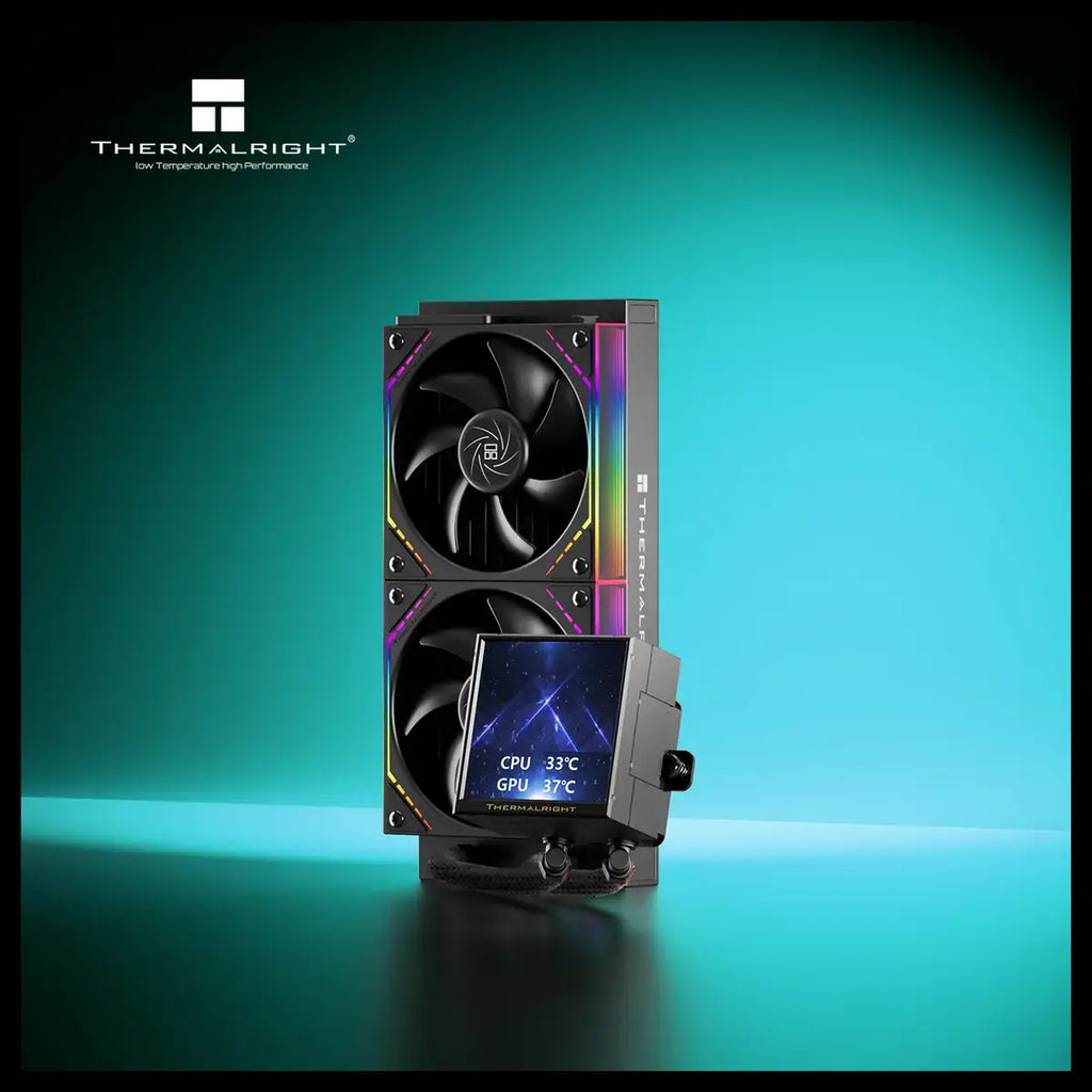 Thermalright Peerless Vision 240 ARGB CPU Liquid Cooler 240mm 3.95' LCD Black