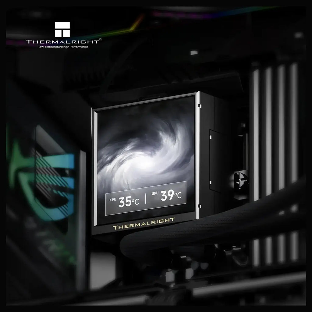 Thermalright Peerless Vision 240 ARGB CPU Liquid Cooler 240mm 3.95' LCD Black