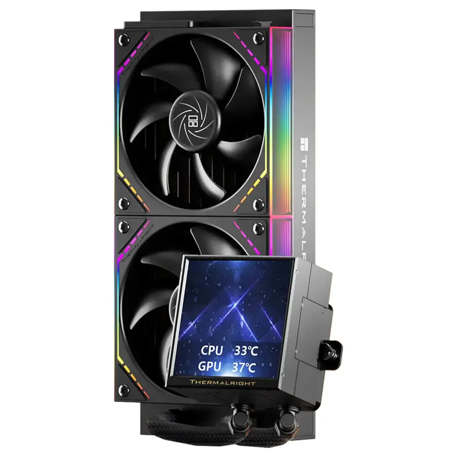 Thermalright Peerless Vision 240 ARGB CPU Liquid Cooler 240mm 3.95' LCD Black