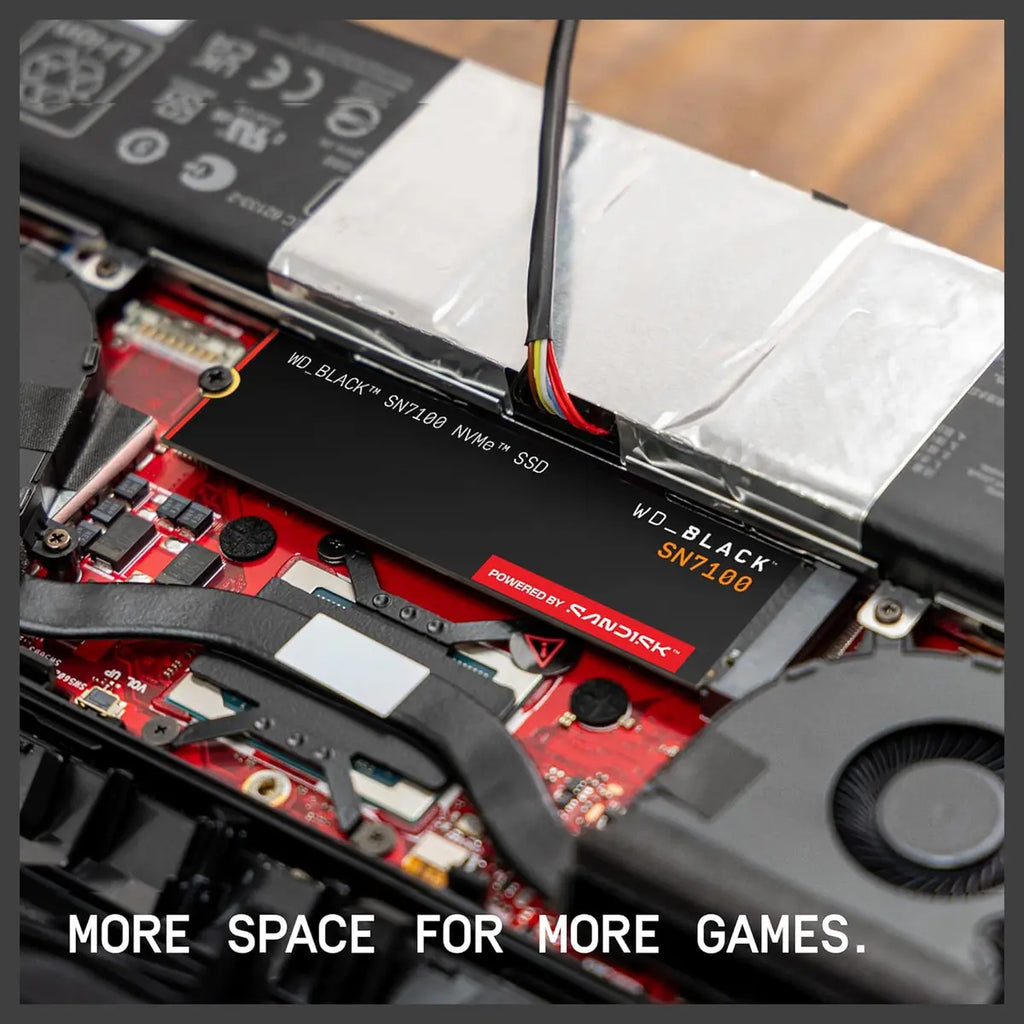 WD_BLACK SN7100 NVMe SSD 2TB PCIe Gen4 M.2 2280 7250MB/s