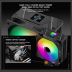 Thermalright Assassin Spirit 120 Vision ARGB CPU Air Cooler 1.54 Inch IPS Display 120mm PWM Fan Black
