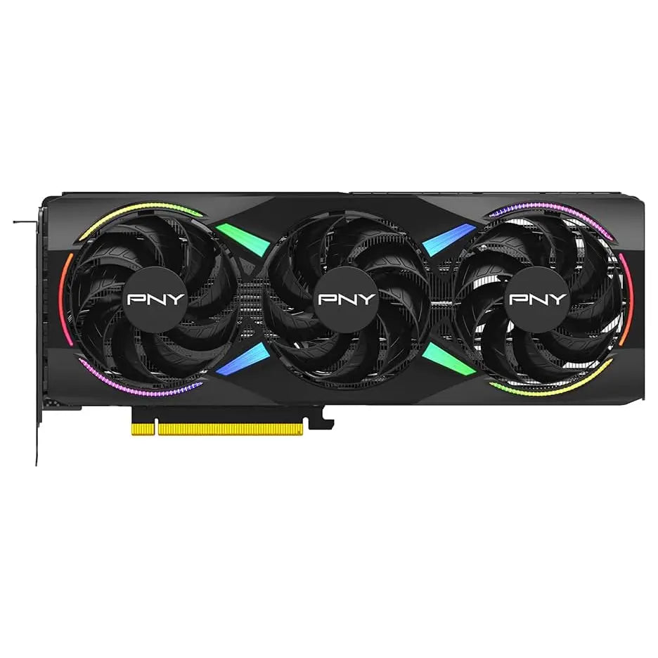 PNY NVIDIA GeForce RTX 5070 Epic-X ARGB OC Triple Fan Graphics Card 12GB GDDR7 PCIe 5.0 Black VCG507012TFXXPB1-O
