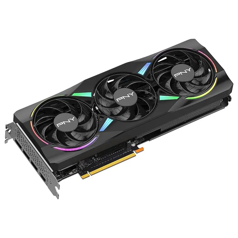 PNY NVIDIA GeForce RTX 5070 Epic-X ARGB OC Triple Fan Graphics Card 12GB GDDR7 PCIe 5.0 Black VCG507012TFXXPB1-O