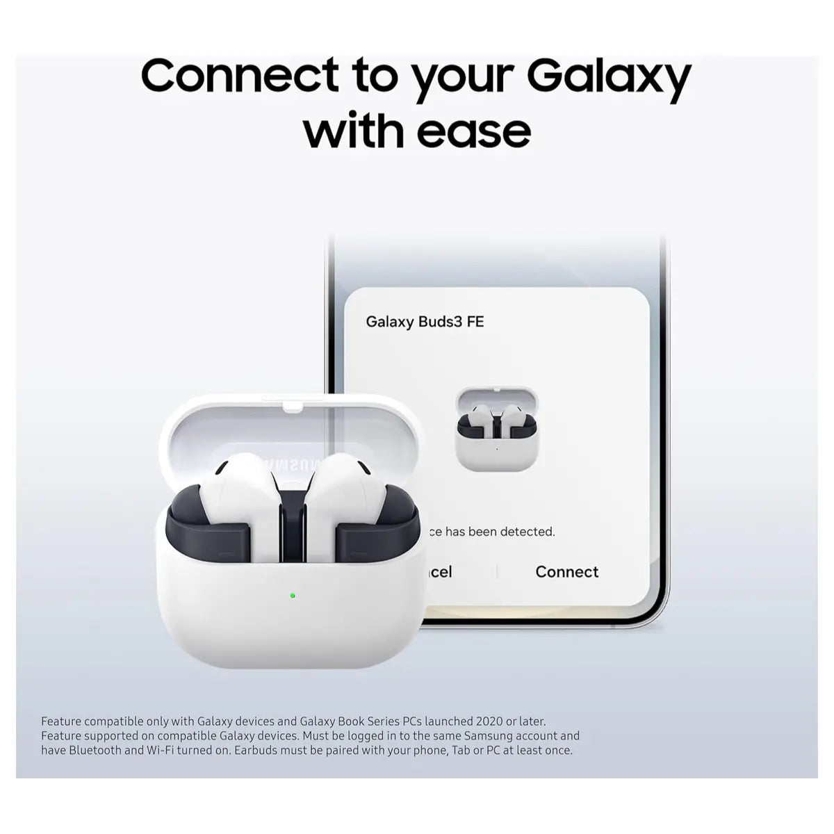Samsung Galaxy Buds3 FE True Wireless Bluetooth Earbuds With Active Noise Cancellation Gray
