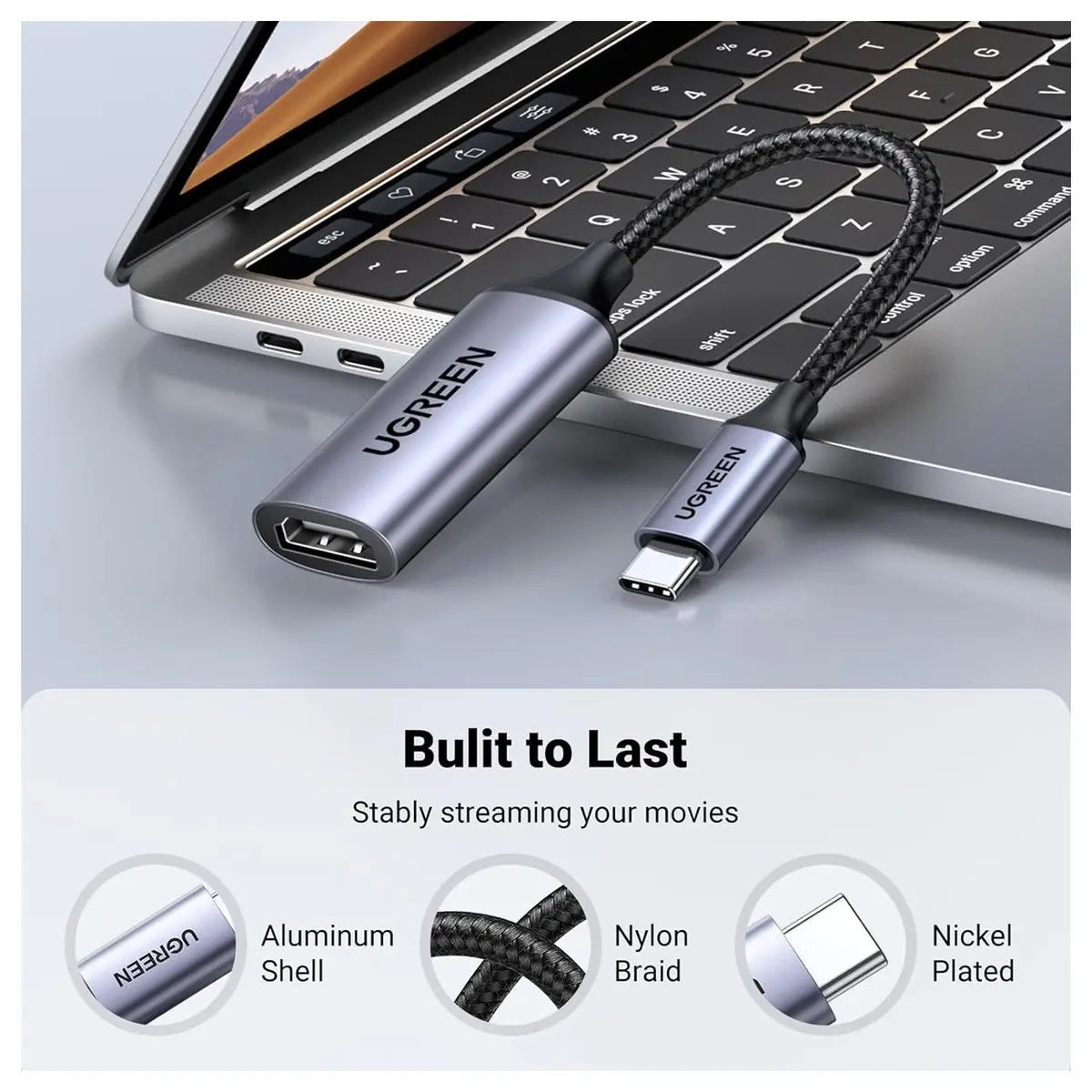 UGREEN USB C to HDMI Adapter Cable 4K at 60Hz Aluminum 70444