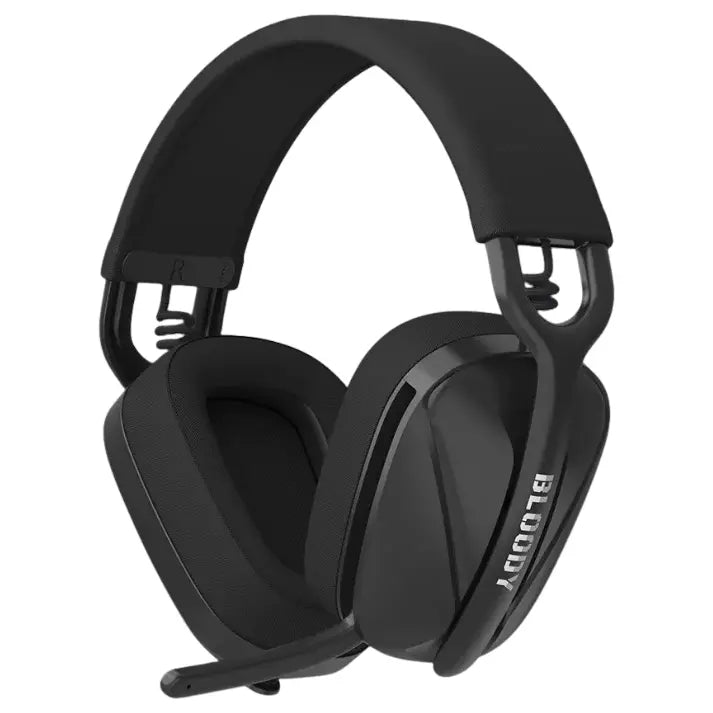 Bloody GR285 Gaming Wireless Headset, 2.4GHz Wireless Bluetooth V5.3 3.5mm Wired Audio, Stone Black