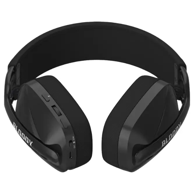 Bloody GR285 Gaming Wireless Headset, 2.4GHz Wireless Bluetooth V5.3 3.5mm Wired Audio, Stone Black