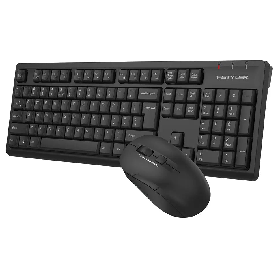 A4Tech FG1200S 2.4GHz Wireless Desktop Set Silent Click Black
