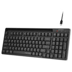 A4Tech FBX70C Wireless Keyboard Dual Connectivity Mode BT Plus 2.4GHz Black