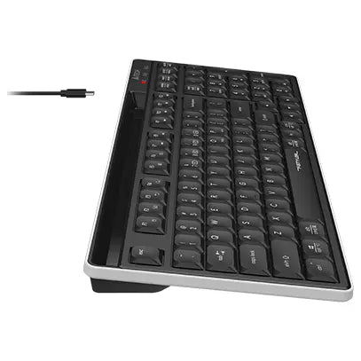 A4Tech FBX70C Wireless Keyboard Dual Connectivity Mode BT Plus 2.4GHz Black