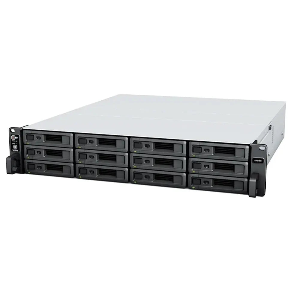 Synology RackStation RS2423+ NAS Server, Ryzen V1780B 3.35GHz, 32GB DDR4 ECC, 48TB 12x4TB SATA 3.5in HDD, 10GbE LAN