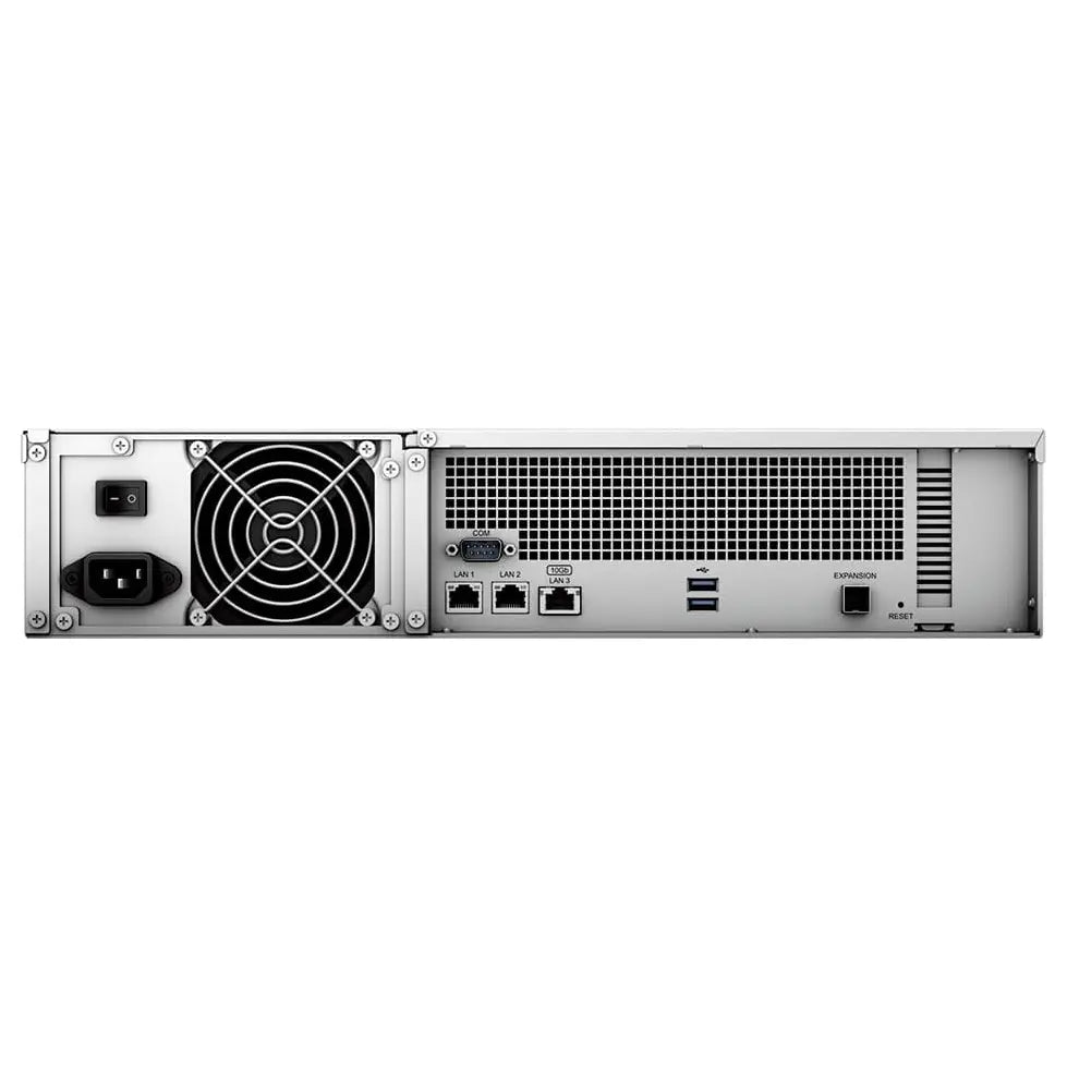 Synology RackStation RS2423+ NAS Server, Ryzen V1780B 3.35GHz, 32GB DDR4 ECC, 48TB 12x4TB SATA 3.5in HDD, 10GbE LAN
