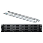 Synology RackStation RS2423+ NAS Server, Ryzen V1780B 3.35GHz, 32GB DDR4 ECC, 48TB 12x4TB SATA 3.5in HDD, 10GbE LAN