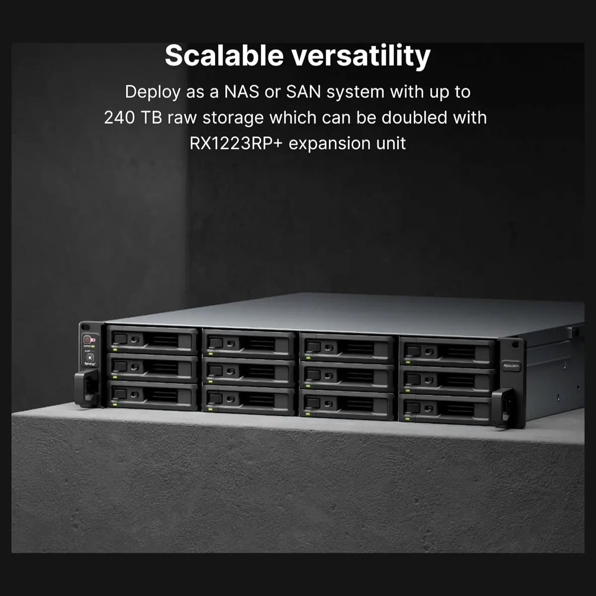 Synology RS2423RP+ 12-Bay RackStation Diskless