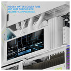 Thermalright A70 Vision ATX Gaming Case, 9.16-Inch LCD Display, Panoramic Glass Panel, USB Type-C, White