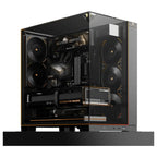 Thermalright A70 Vision ATX Gaming Case, 9.16 Inch LCD Display, Panoramic Glass Panel, USB Type-C, Black