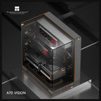 Thermalright A70 Vision ATX Gaming Case, 9.16 Inch LCD Display, Panoramic Glass Panel, USB Type-C, Black