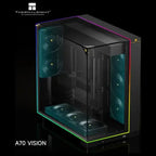 Thermalright A70 Vision ATX Gaming Case, 9.16 Inch LCD Display, Panoramic Glass Panel, USB Type-C, Black