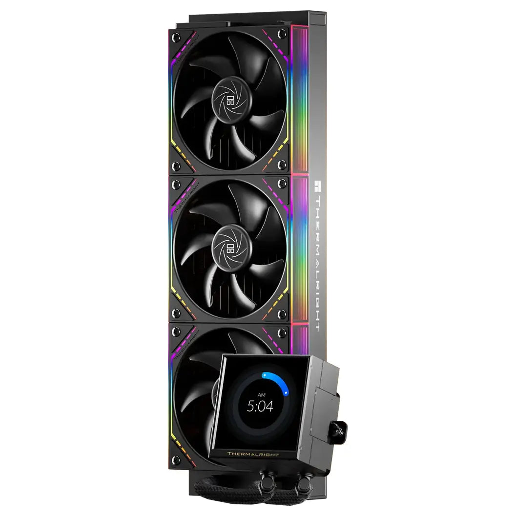Thermalright Peerless Vision 360 ARGB CPU Liquid Cooler 360mm 3.95" LCD 480x480 Wireless Splicing Fans Black