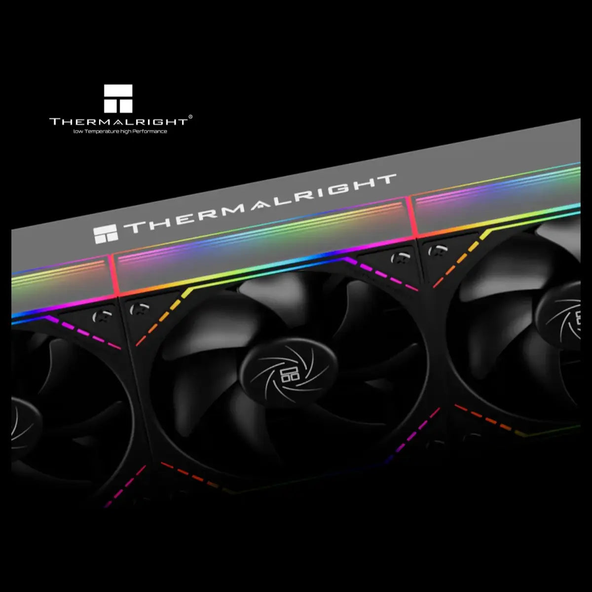 Thermalright Peerless Vision 360 ARGB CPU Liquid Cooler 360mm 3.95" LCD 480x480 Wireless Splicing Fans Black