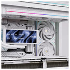 Thermalright TL-UB36RW 360mm Single-Frame PC Cooling Reverse Case Fans, PWM 2150RPM, ARGB Lighting, High Airflow, White