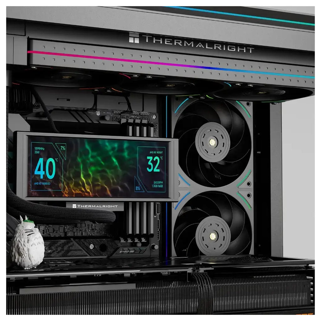 Thermalright TL-UB36R 360mm Single-Frame PC Cooling Reverse Case Fans, PWM 2150RPM, ARGB Lighting, High Airflow, Black