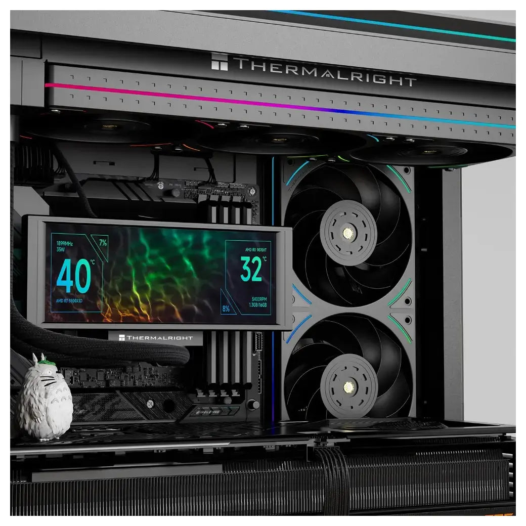 Thermalright TL-UB36R 360mm Single-Frame PC Cooling Reverse Case Fans, PWM 2150RPM, ARGB Lighting, High Airflow, Black