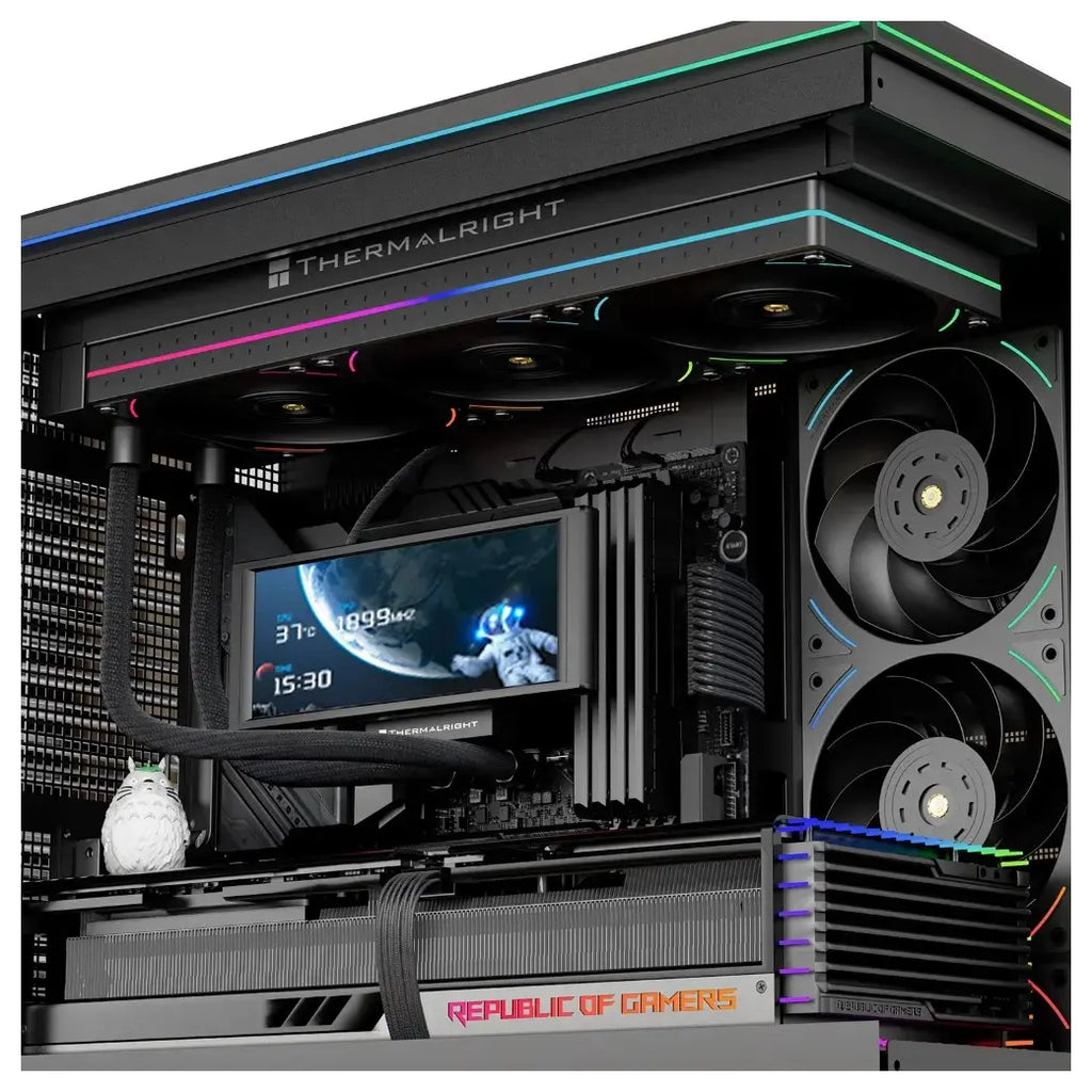 Thermalright TL-UB36R 360mm Single-Frame PC Cooling Reverse Case Fans, PWM 2150RPM, ARGB Lighting, High Airflow, Black