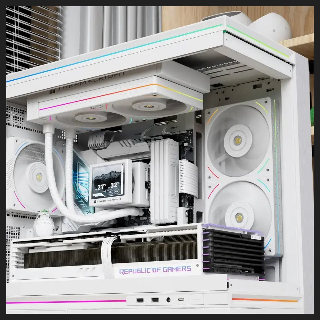 Thermalright TL-UB24W Computer Case Fan 2-In-1 ARGB 240mm Dual-Fan PWM White