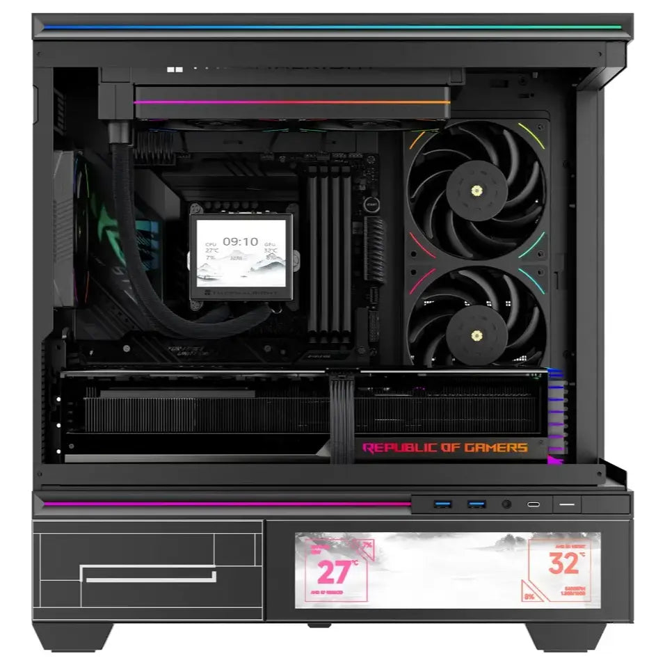 Thermalright TL-UB24 Computer Case Fan 2-In-1 240mm ARGB PWM 2150RPM 5V 3-Pin Sync Black