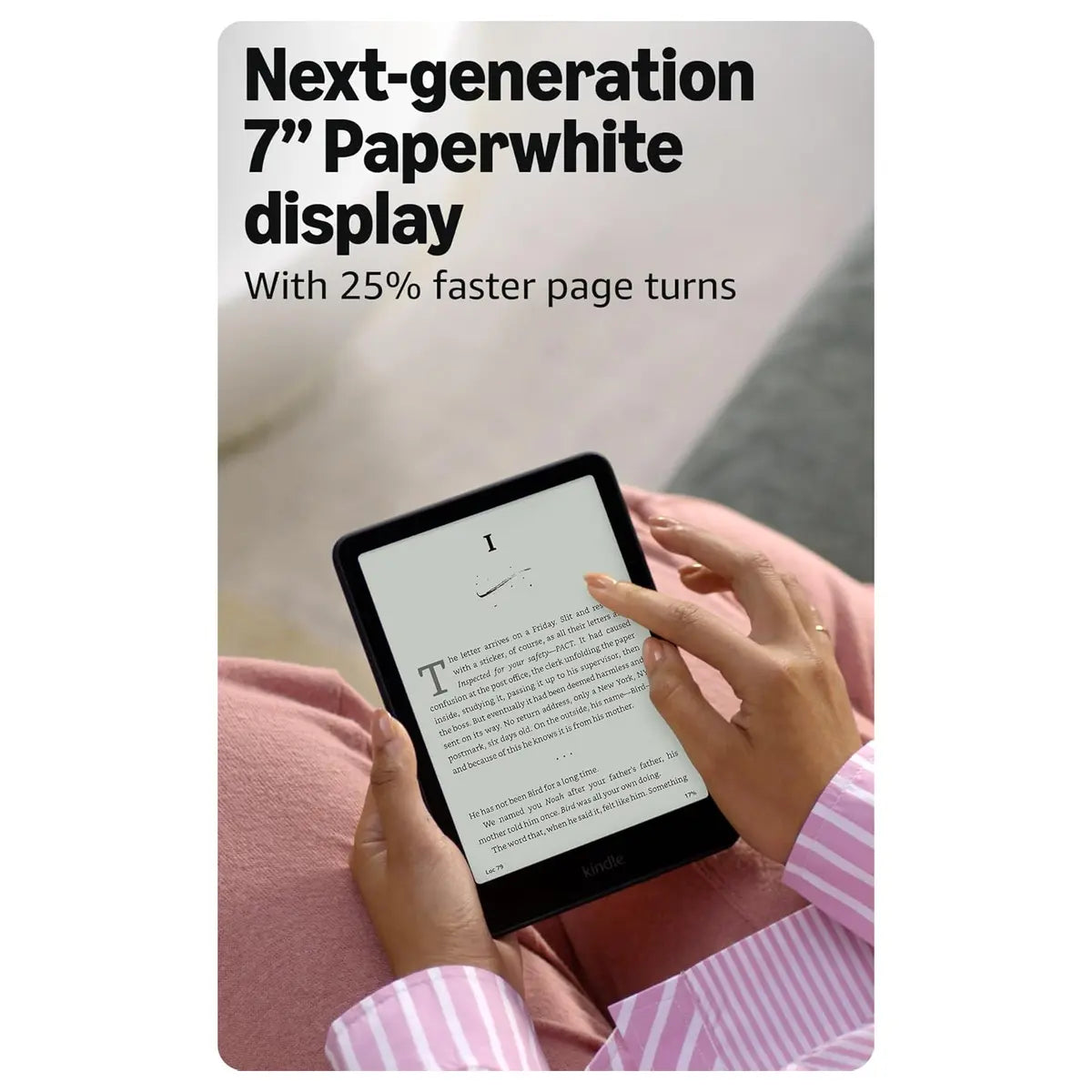 Amazon Kindle Paperwhite E-Reader 16GB 7 Inch Glare-Free Display, Black