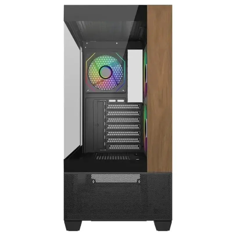 Cooler Master Elite 690 Wood Mid-Tower Case Black