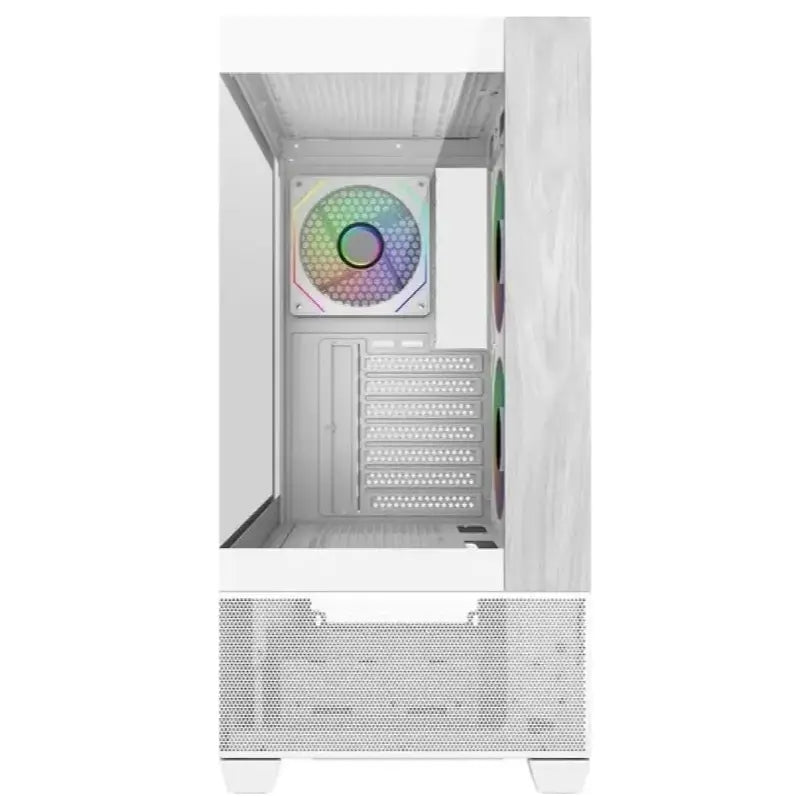 Cooler Master Elite 690 Wood Dual Tempered Glass Mid-Tower Case White