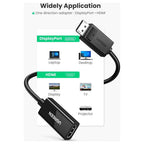 Ugreen DisplayPort to HDMI Adapter, 4K At 60Hz, 70694