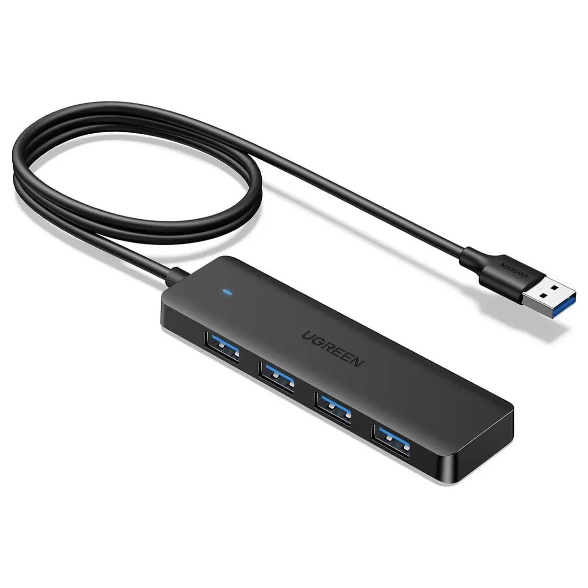 Ugreen USB 3.0 Hub 4-Port USB A Splitter Ultra-Slim USB Expander 5Gbps 1m Black 35574