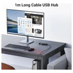 Ugreen USB 3.0 Hub 4-Port USB A Splitter Ultra-Slim USB Expander 5Gbps 1m Black 35574