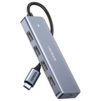 Ugreen USB-C Hub 4 Ports, USB-C To USB Hub With 4 USB 3.0 5Gbps 0.5FT 70336
