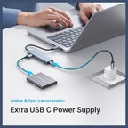 Ugreen USB-C Hub 4 Ports, USB-C To USB Hub With 4 USB 3.0 5Gbps 0.5FT 70336