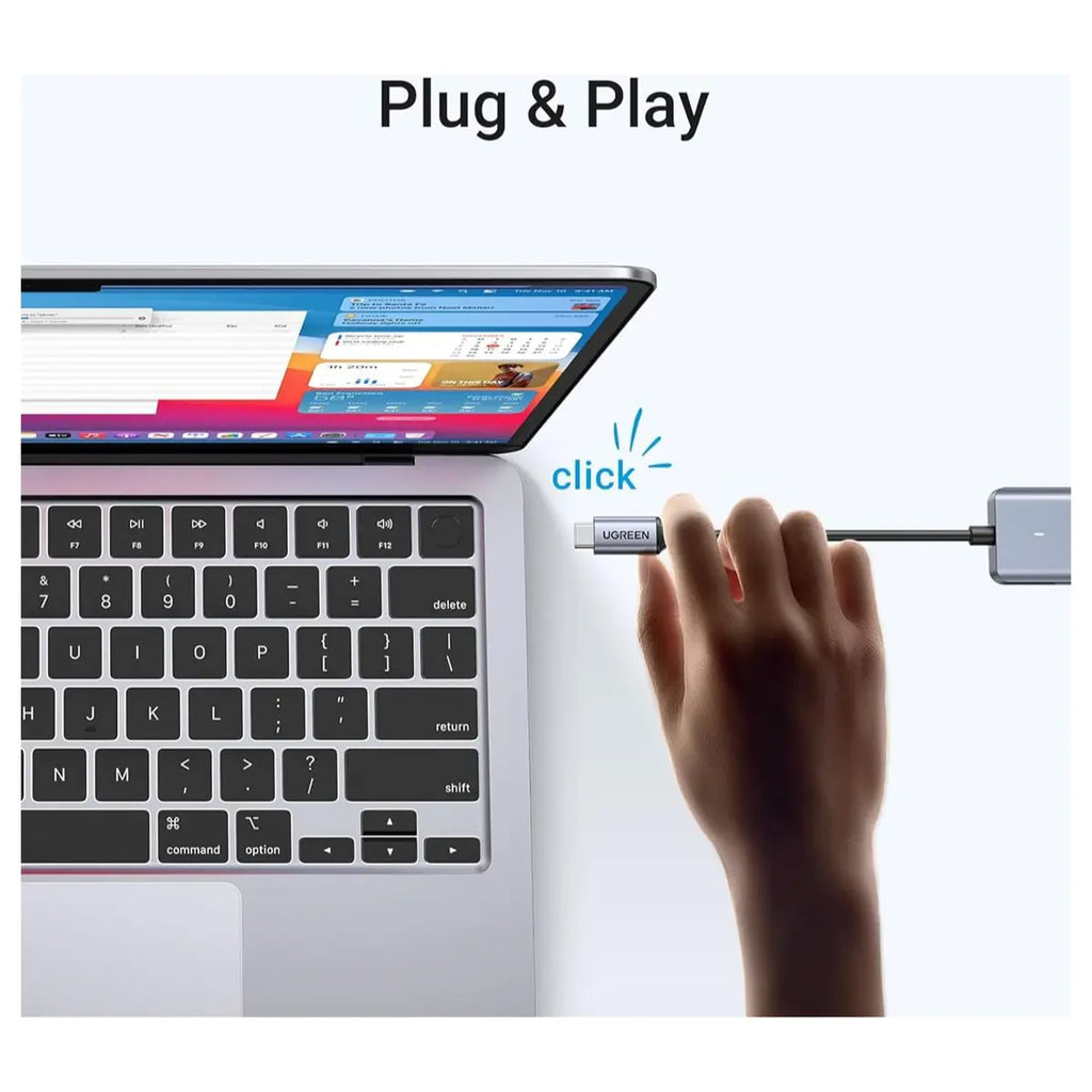 Ugreen USB-C Hub 4 Ports, USB-C To USB Hub With 4 USB 3.0 5Gbps 0.5FT 70336