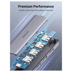 Ugreen USB-C Hub 4 Ports, USB-C To USB Hub With 4 USB 3.0 5Gbps 0.5FT 70336