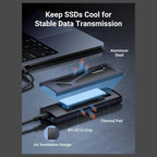 UGREEN M.2 NVMe SSD Enclosure 10Gbps USB 3.2 Gen2 Black 15512